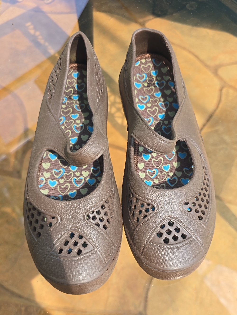 Women's Breathable Brown Mary Jane Flats with Cushioned Insole
